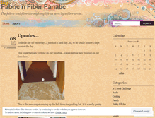 Tablet Screenshot of fabricnfiberfanatic.wordpress.com