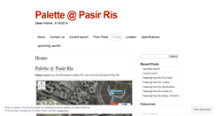 Desktop Screenshot of palettepasirisgrove.wordpress.com
