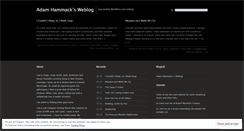 Desktop Screenshot of adamhammack.wordpress.com