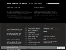 Tablet Screenshot of adamhammack.wordpress.com