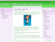 Tablet Screenshot of nailfitness.wordpress.com