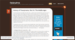 Desktop Screenshot of fatanyeros.wordpress.com