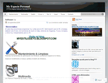 Tablet Screenshot of myblogpersonal.wordpress.com
