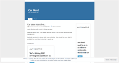 Desktop Screenshot of carnerd.wordpress.com