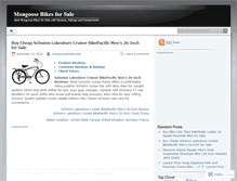 Tablet Screenshot of mongoosebikesforsale.wordpress.com