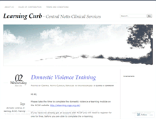 Tablet Screenshot of learningcurb.wordpress.com