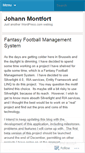 Mobile Screenshot of johannmontfort.wordpress.com