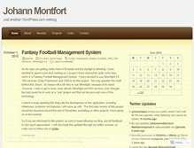 Tablet Screenshot of johannmontfort.wordpress.com