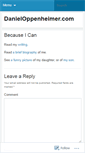 Mobile Screenshot of danieloppenheimer.wordpress.com