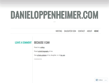 Tablet Screenshot of danieloppenheimer.wordpress.com