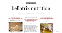 Desktop Screenshot of bellatrixnutrition.wordpress.com