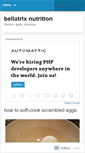 Mobile Screenshot of bellatrixnutrition.wordpress.com