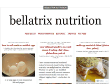 Tablet Screenshot of bellatrixnutrition.wordpress.com