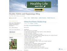 Tablet Screenshot of healthyhappenings.wordpress.com