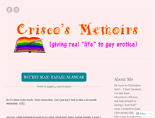 Tablet Screenshot of criscosmemoirs.wordpress.com