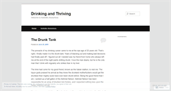 Desktop Screenshot of drinkingandthriving.wordpress.com