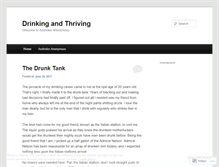 Tablet Screenshot of drinkingandthriving.wordpress.com