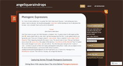 Desktop Screenshot of angeliqueraindrops.wordpress.com