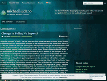 Tablet Screenshot of michaellaudano.wordpress.com