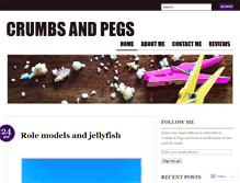 Tablet Screenshot of crumbsandpegs.wordpress.com