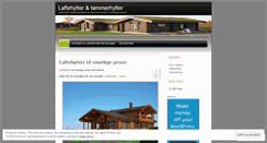 Desktop Screenshot of laftehytter.wordpress.com