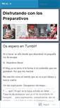 Mobile Screenshot of disfrutandoconlospreparativos.wordpress.com