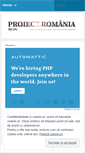 Mobile Screenshot of proiectromania.wordpress.com