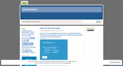 Desktop Screenshot of hacksdeca.wordpress.com