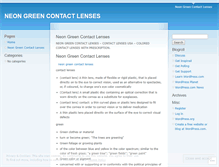 Tablet Screenshot of neongreencontactlensesohgt.wordpress.com