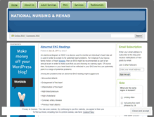 Tablet Screenshot of nationalnursingrehab.wordpress.com