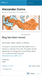Mobile Screenshot of alexandercoins.wordpress.com