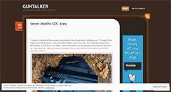 Desktop Screenshot of guntalker.wordpress.com