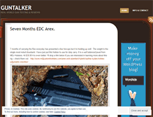 Tablet Screenshot of guntalker.wordpress.com