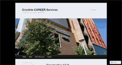 Desktop Screenshot of cronkitecareerservices.wordpress.com