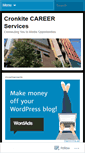 Mobile Screenshot of cronkitecareerservices.wordpress.com