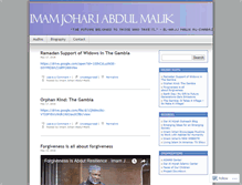 Tablet Screenshot of imamjohari.wordpress.com