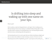 Tablet Screenshot of blackuniverse.wordpress.com