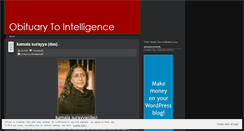 Desktop Screenshot of obituarytointelligence.wordpress.com