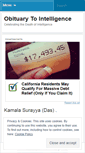Mobile Screenshot of obituarytointelligence.wordpress.com