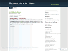 Tablet Screenshot of neuromodulationnews.wordpress.com