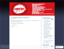 Tablet Screenshot of labelart.wordpress.com