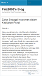 Mobile Screenshot of faiz2006.wordpress.com