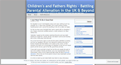 Desktop Screenshot of fathersandchildrensrights.wordpress.com