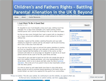 Tablet Screenshot of fathersandchildrensrights.wordpress.com