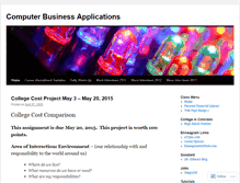 Tablet Screenshot of compbusapps.wordpress.com