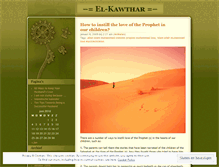Tablet Screenshot of elkawthar.wordpress.com