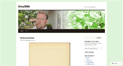 Desktop Screenshot of amyandme.wordpress.com