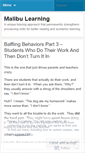 Mobile Screenshot of malibulearning.wordpress.com