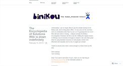 Desktop Screenshot of binikou.wordpress.com