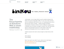 Tablet Screenshot of binikou.wordpress.com